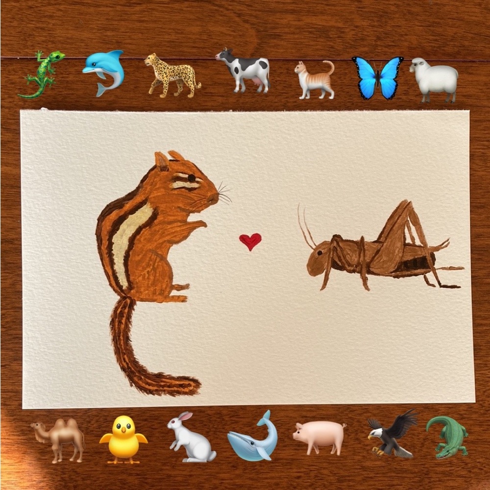 🐠Custom Spirit Animal Couples Painting